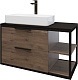 Grossman Мебель для ванной Лофт 90 подвесная веллингтон/черный – фотография-17